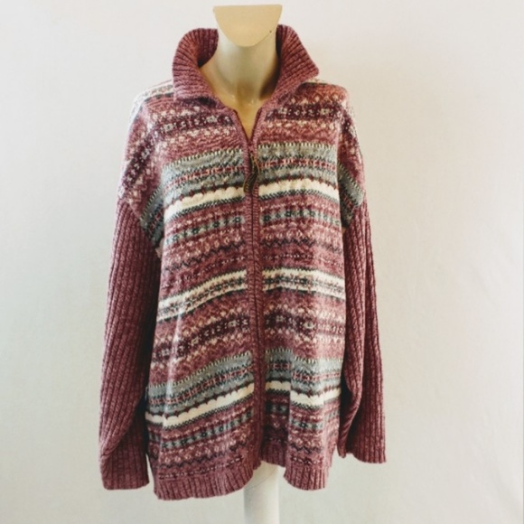 Tiara International Sweaters - Tiara International Full Zip Sweater 2XL